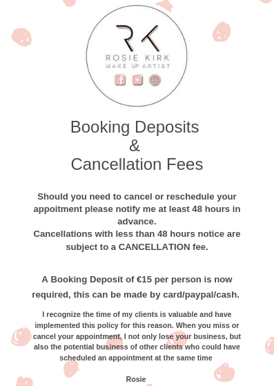 Cancellation & Booking Fees